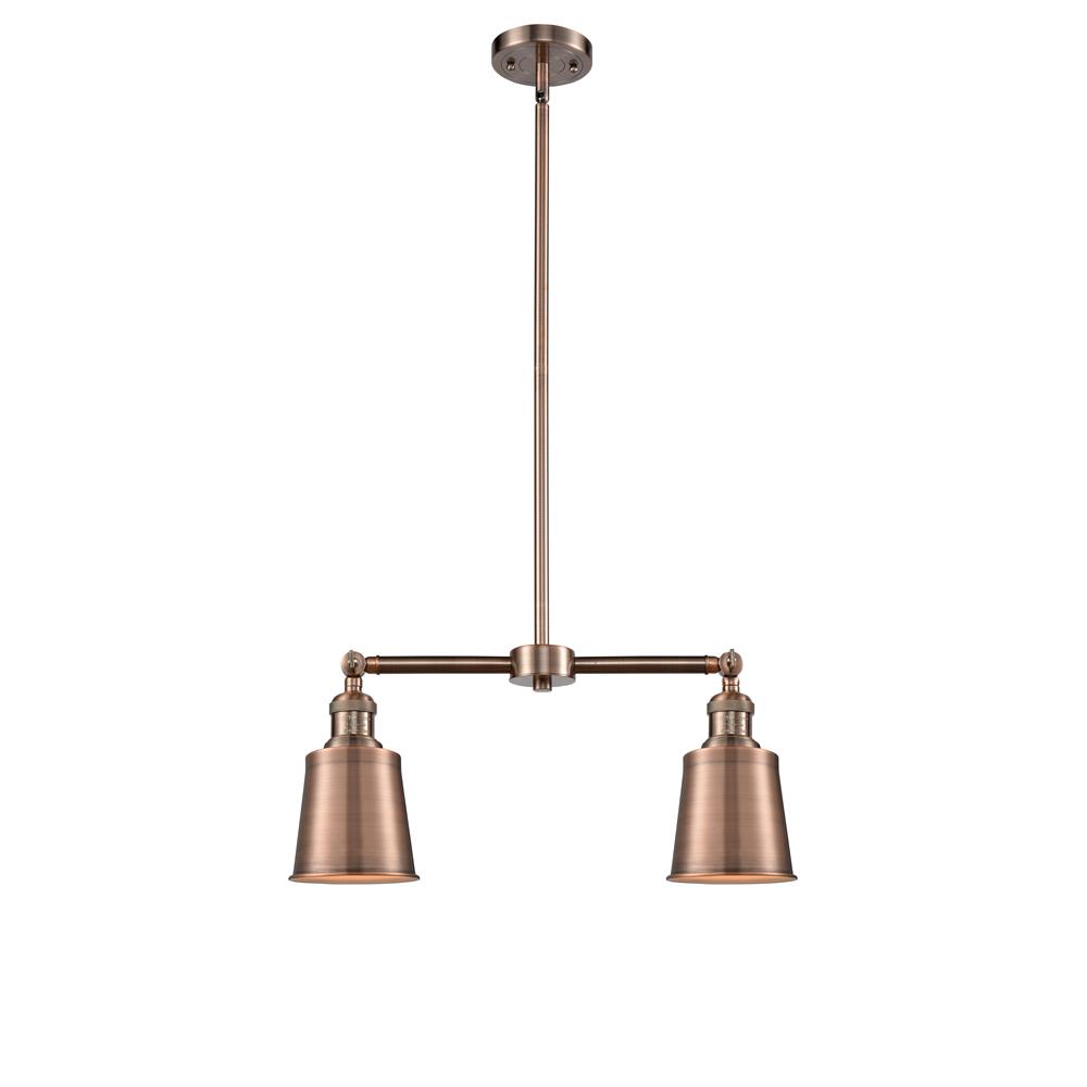 Innovations 209-AC-M9-AC 2 Light Small Bell 22 inch Chandelier