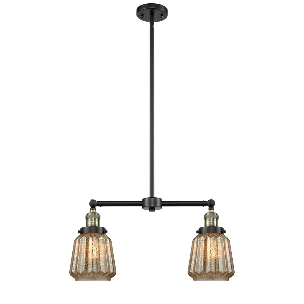 Innovations 209-BAB-G146-LED 2 Light Vintage Dimmable LED Chatham 22 inch Chandelier