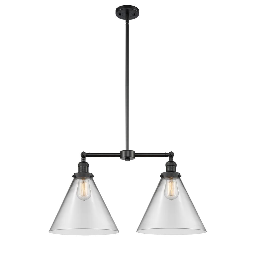 Innovations 209-BK-G42-L 2 Light X-Large Cone 22 inch Chandelier
