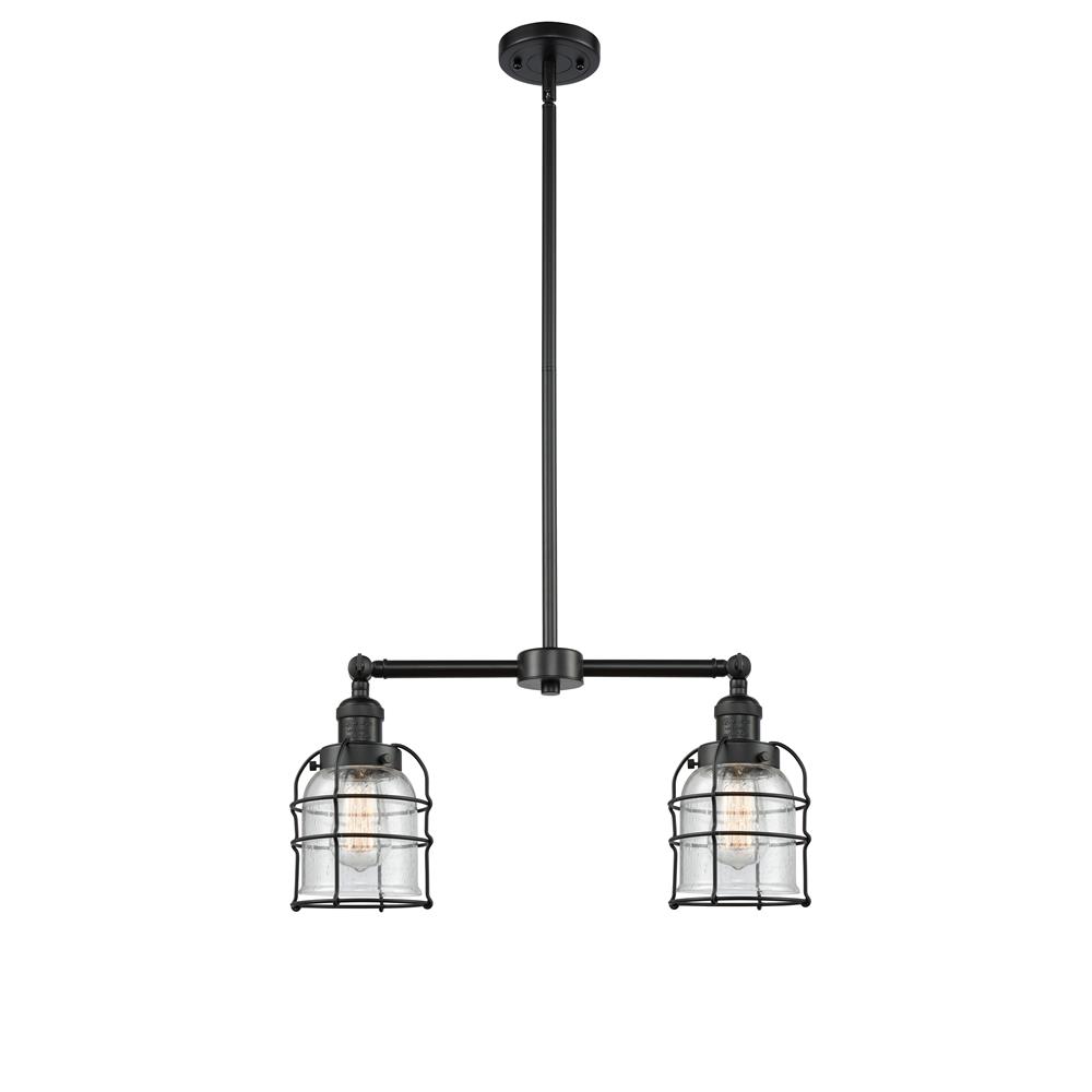 Innovations 209-BK-G54-CE 2 Light Small Bell Cage 22 inch Chandelier