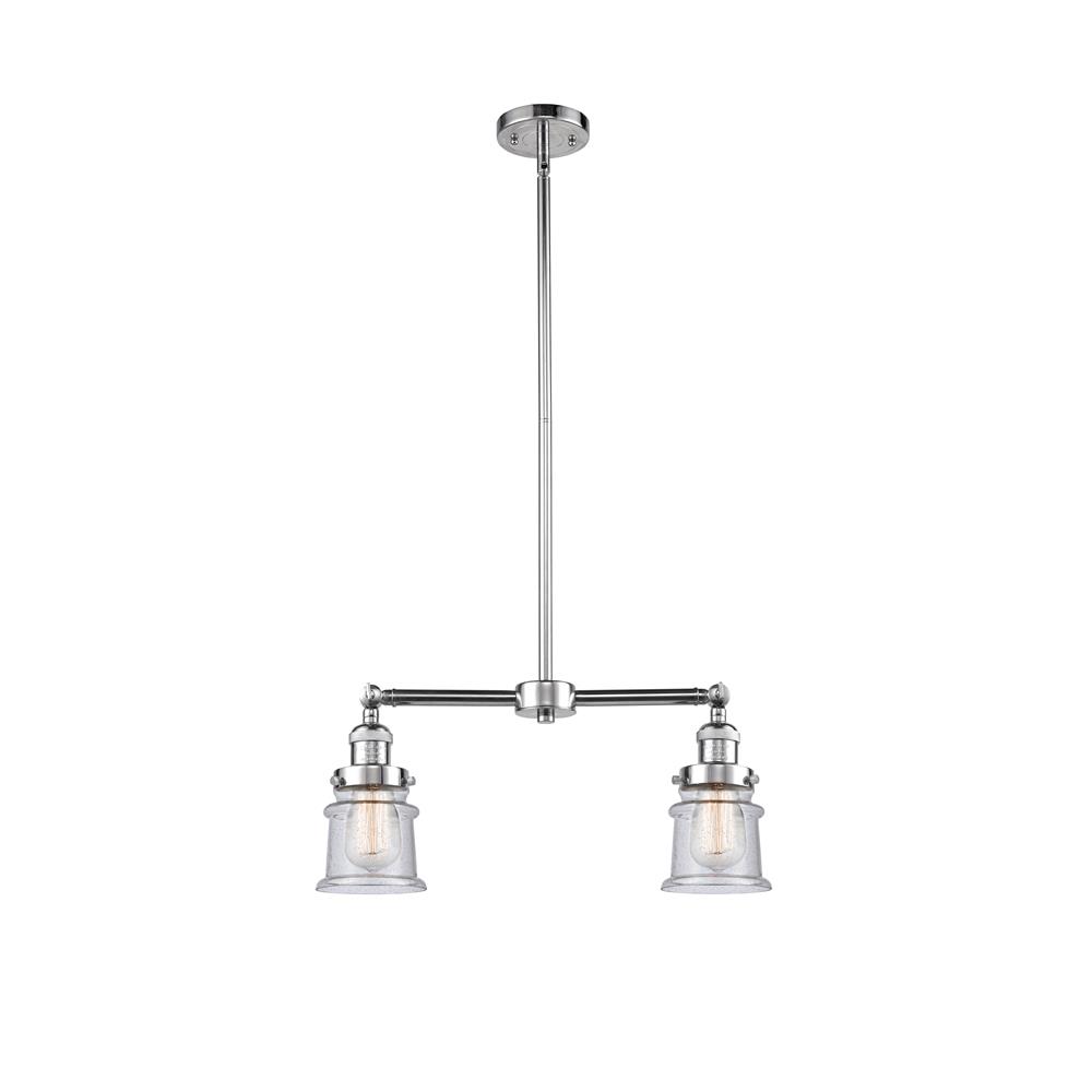 Innovations 209-PC-G184S Franklin Restoration Small Canton 2 Light Chandelier in Polished Chrome