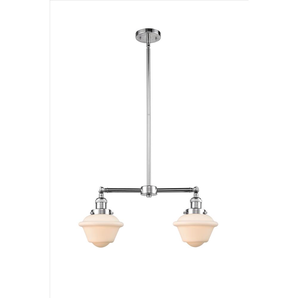 Innovations 209-PC-G531 Franklin Restoration Small Oxford 2 Light Chandelier in Polished Chrome