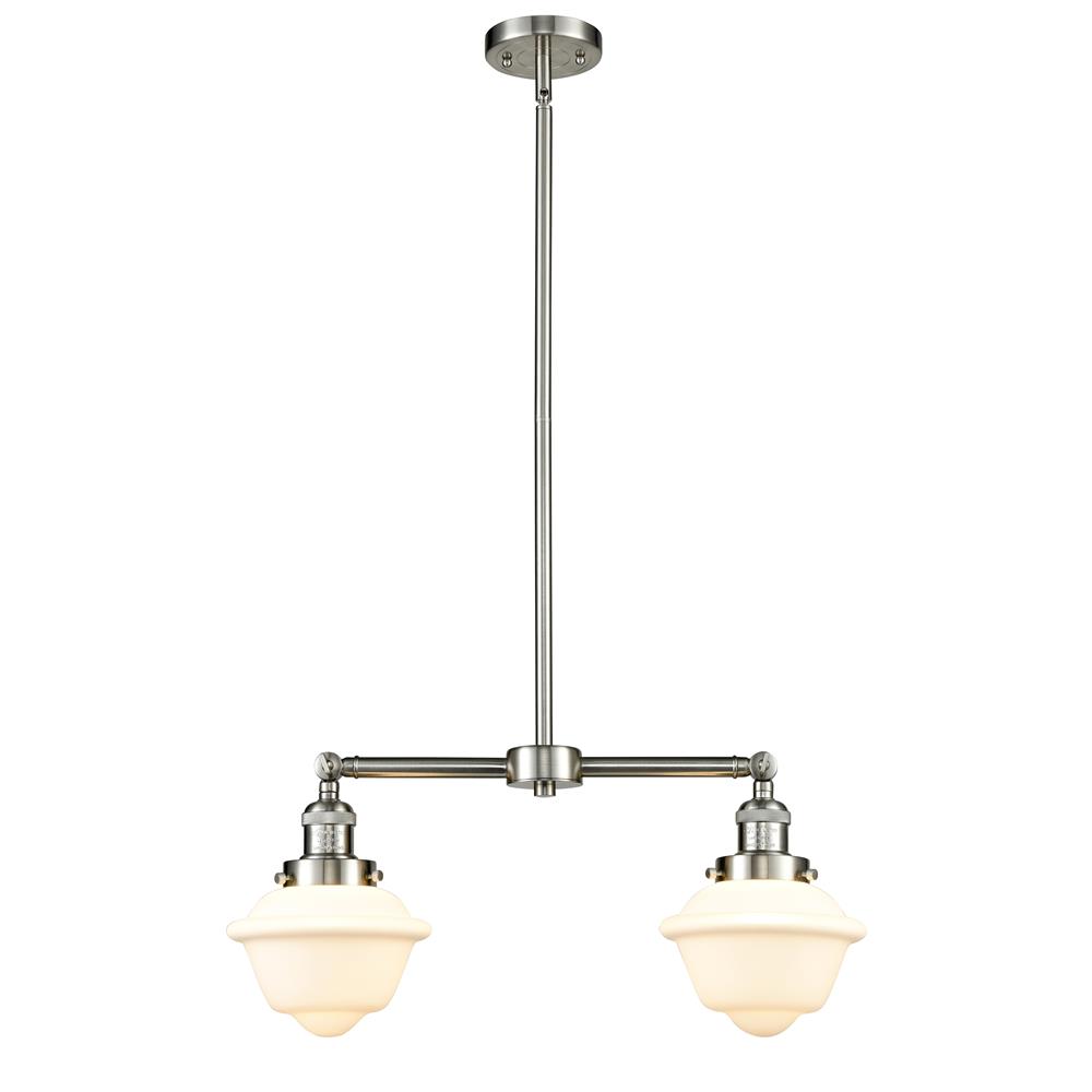 Innovations 209-SN-G531-LED 2 Light Vintage Dimmable LED Small Oxford 24 inch Chandelier