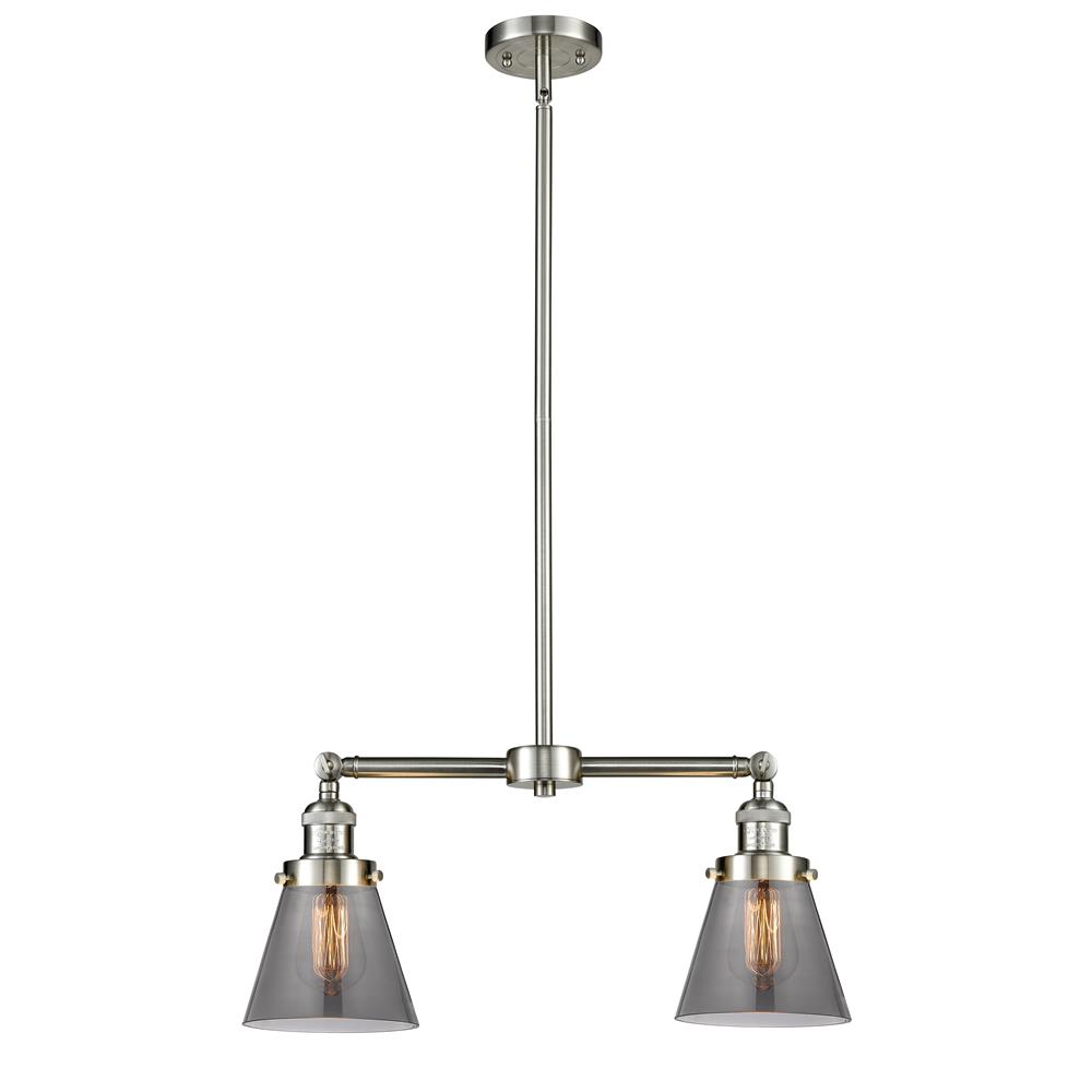 Innovations 209-SN-G63 2 Light Small Cone 22 inch Chandelier