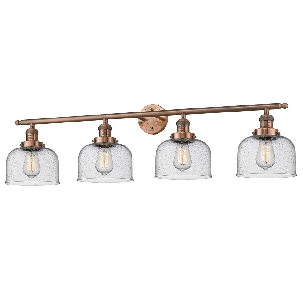 Innovations 215-AB-G74 4 Light Large Bell 44 inch Bathroom Fixture