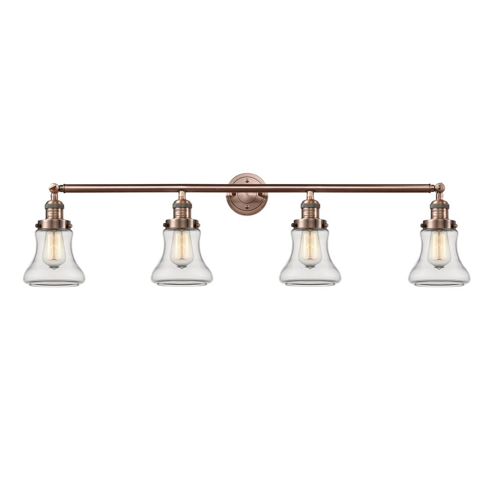 Innovations 215-AC-G192-LED 4 Light Vintage Dimmable LED Bellmont 42.25 inch Bathroom Fixture in Antique Copper