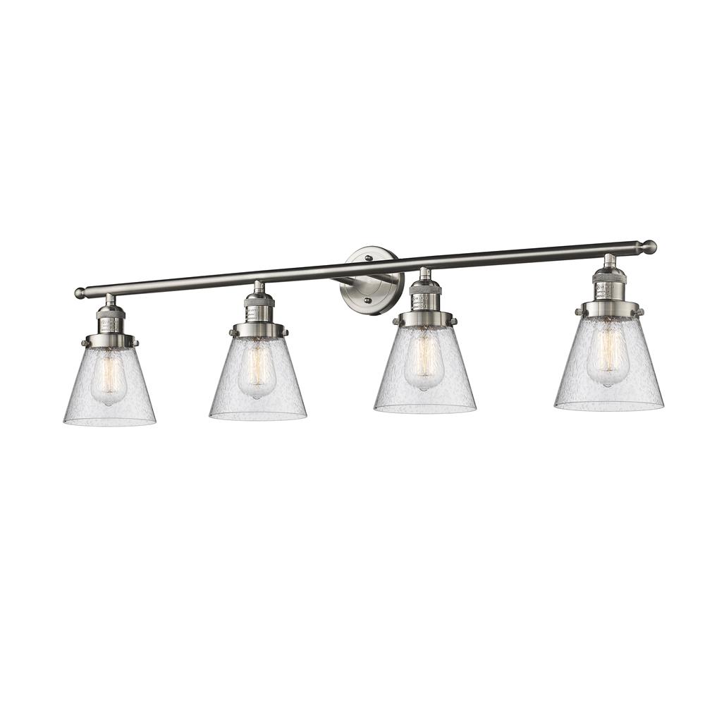 Innovations 215-SN-G64 4 Light Small Cone 42.25 inch Bathroom Fixture
