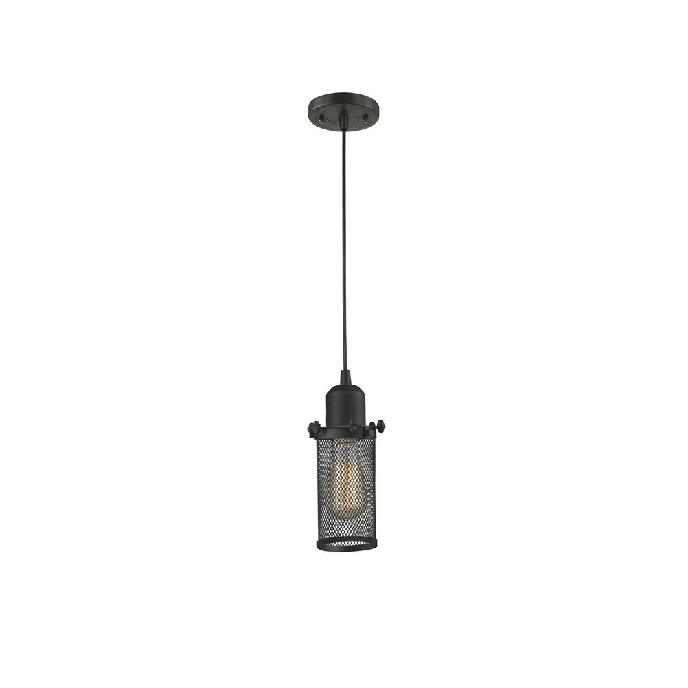 Innovations 219-OB-LED 1 Light Vintage Dimmable LED Quincy Hall 5 inch Mini Pendant in Oil Rubbed Bronze
