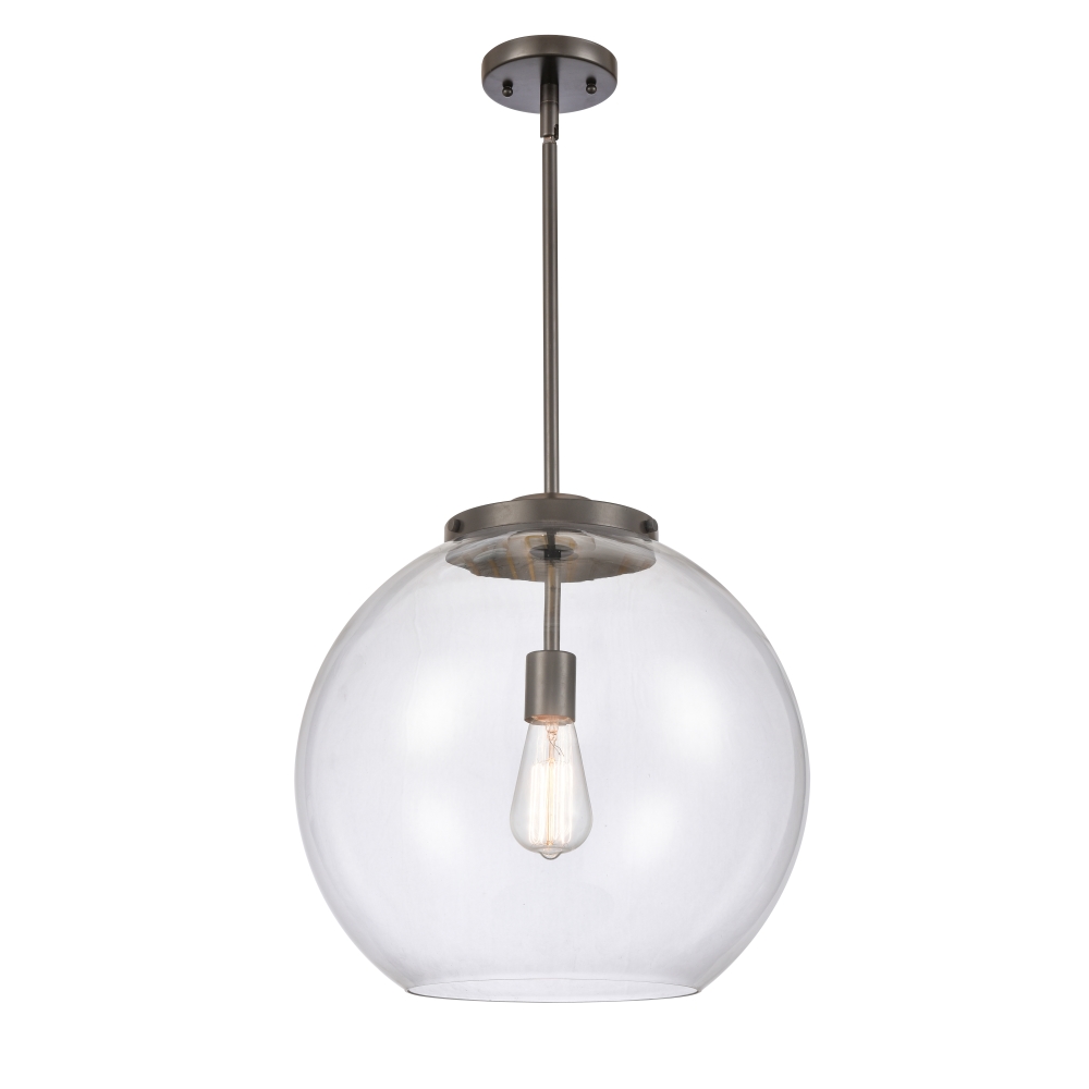 Innovations 221-1S-OB-G122-16 Athens 1 Light 13.75 inch Pendant in Oil Rubbed Bronze