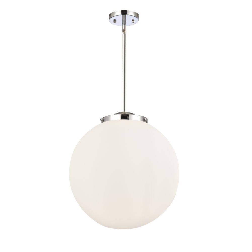 Innovations 221-3S-PC-G201-16-LED Beacon 1 Light 16 inch Pendant in Polished Chrome