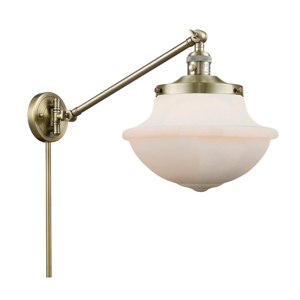 Innovations 237-AB-G541 Antique Brass Large Oxford 1 Light Swing Arm