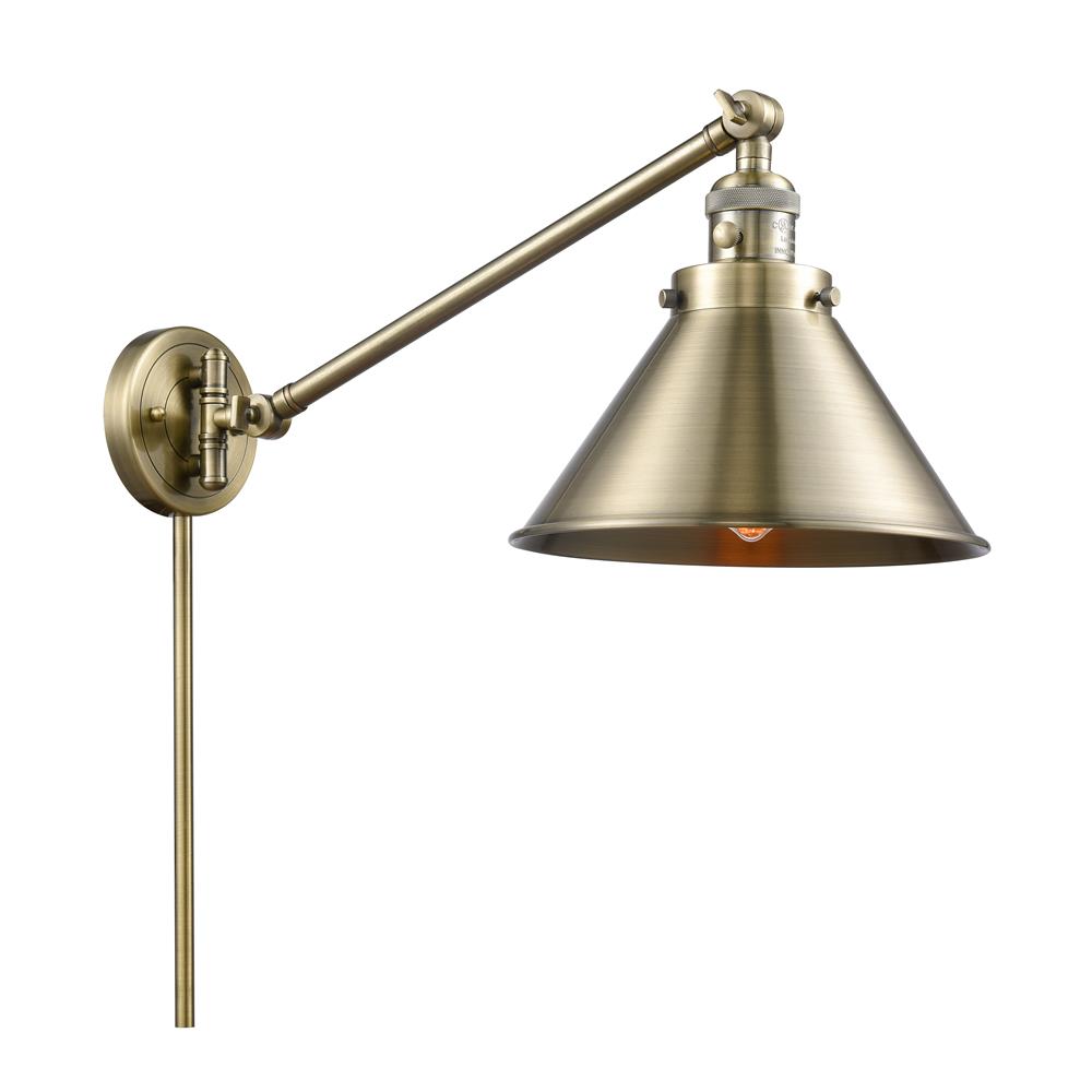 Innovations 237-AB-M10-AB 1 Light Briarcliff 10 inch Swing Arm with a High-Low-Off Switch.
