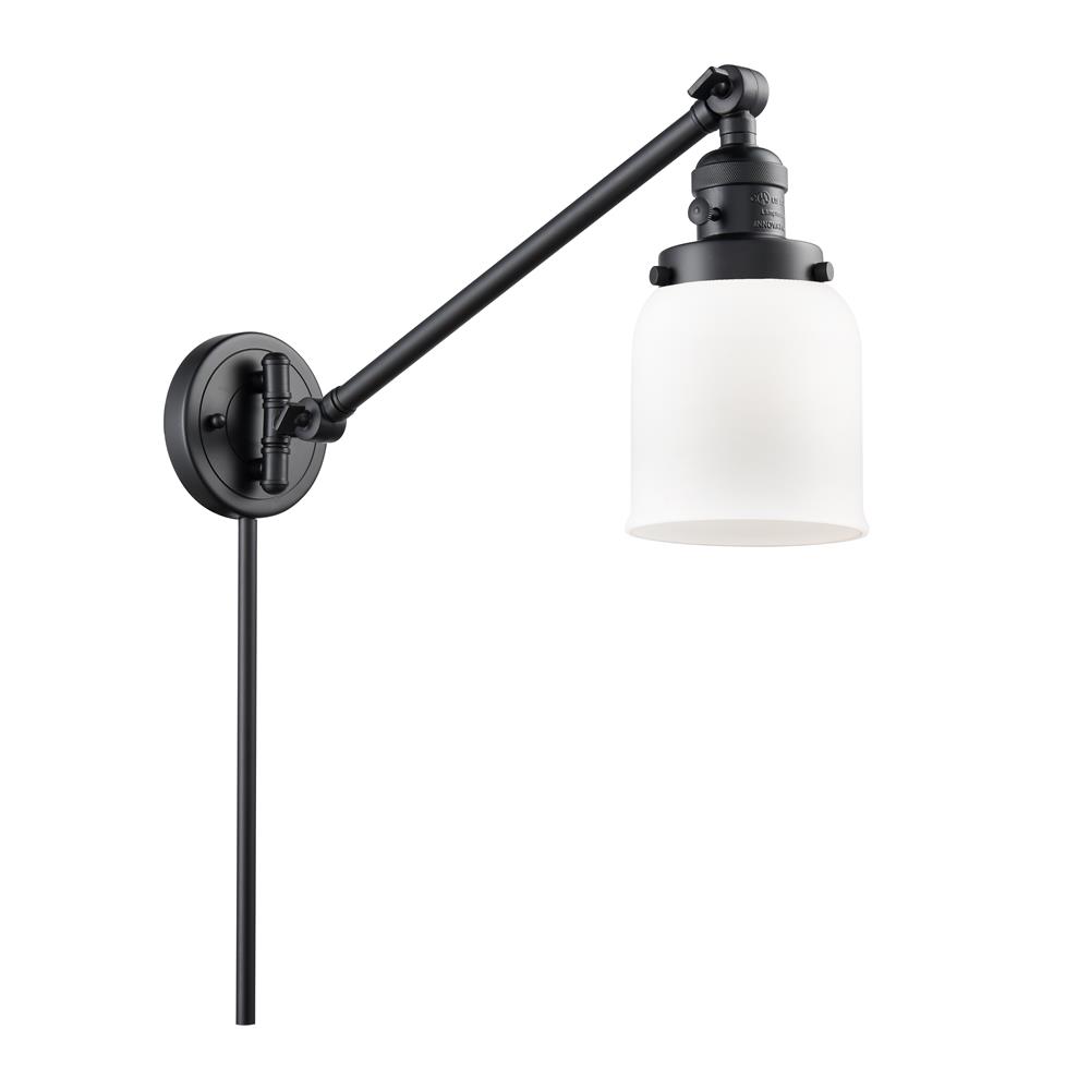 Innovations 237-BK-G51 1 Light Small Bell 8 inch Swing Arm with a High-Low-Off Switch.