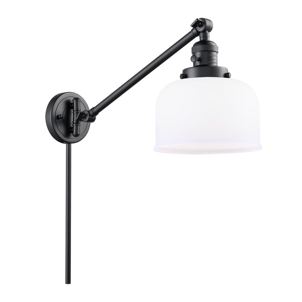 Innovations 237-BK-G71 1 Light Large Bell 8 inch Swing Arm with a High-Low-Off Switch.