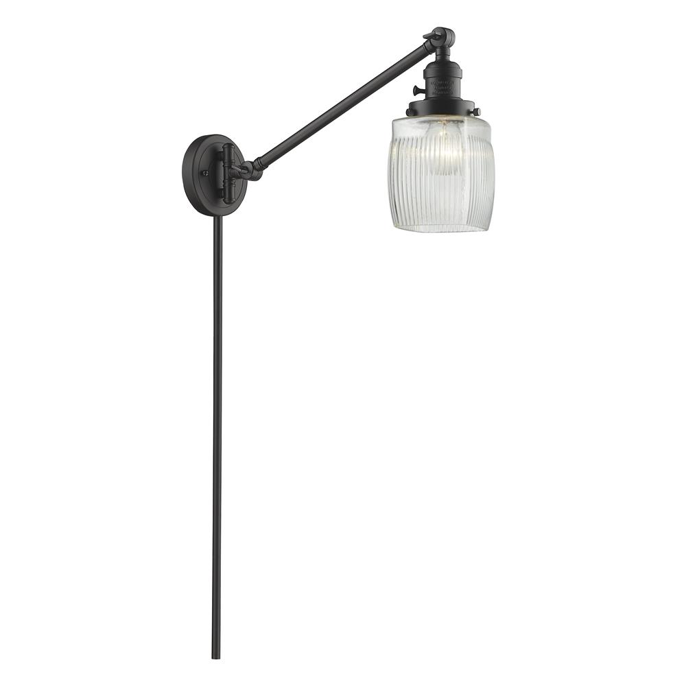 Innovations 237-OB-G302-LED 1 Light Vintage Dimmable LED Colton 25 inch Swing Arm with a High-Low-Off Switch.