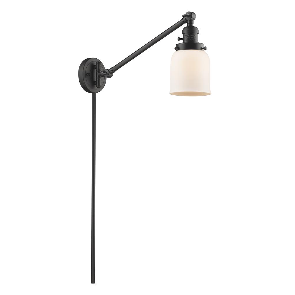 Innovations 237-OB-G51-LED 1 Light Vintage Dimmable LED Small Bell 8 inch Swing Arm in Oil Rubbed Bronze