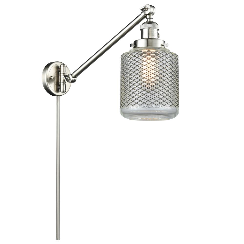 Innovations 237-SN-G262-LED 1 Light Vintage Dimmable LED Stanton 25 inch Swing Arm with a High-Low-Off Switch.
