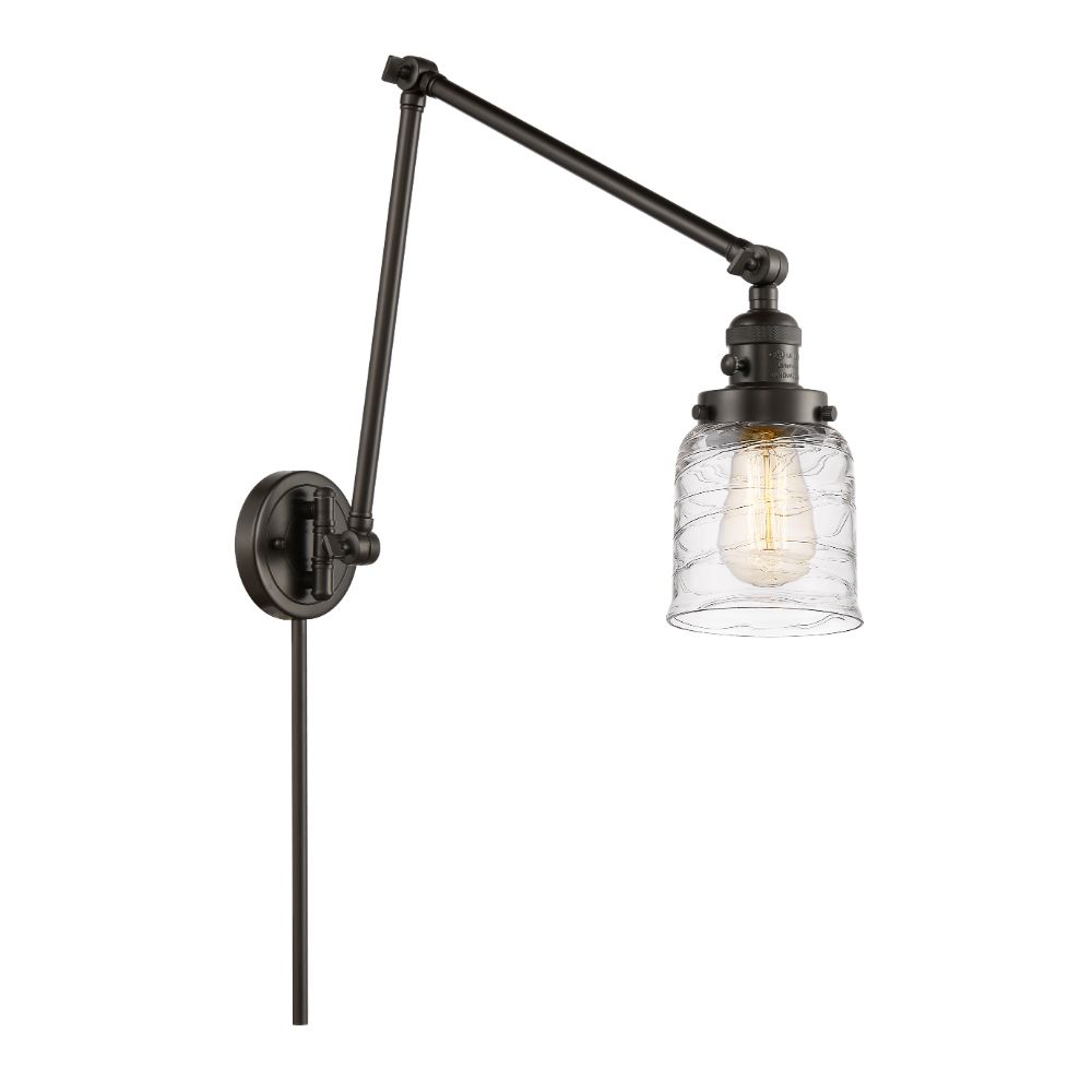 Innovations 238-OB-G513-LED Bell Swing Arm With Switch in Oil Rubbed Bronze