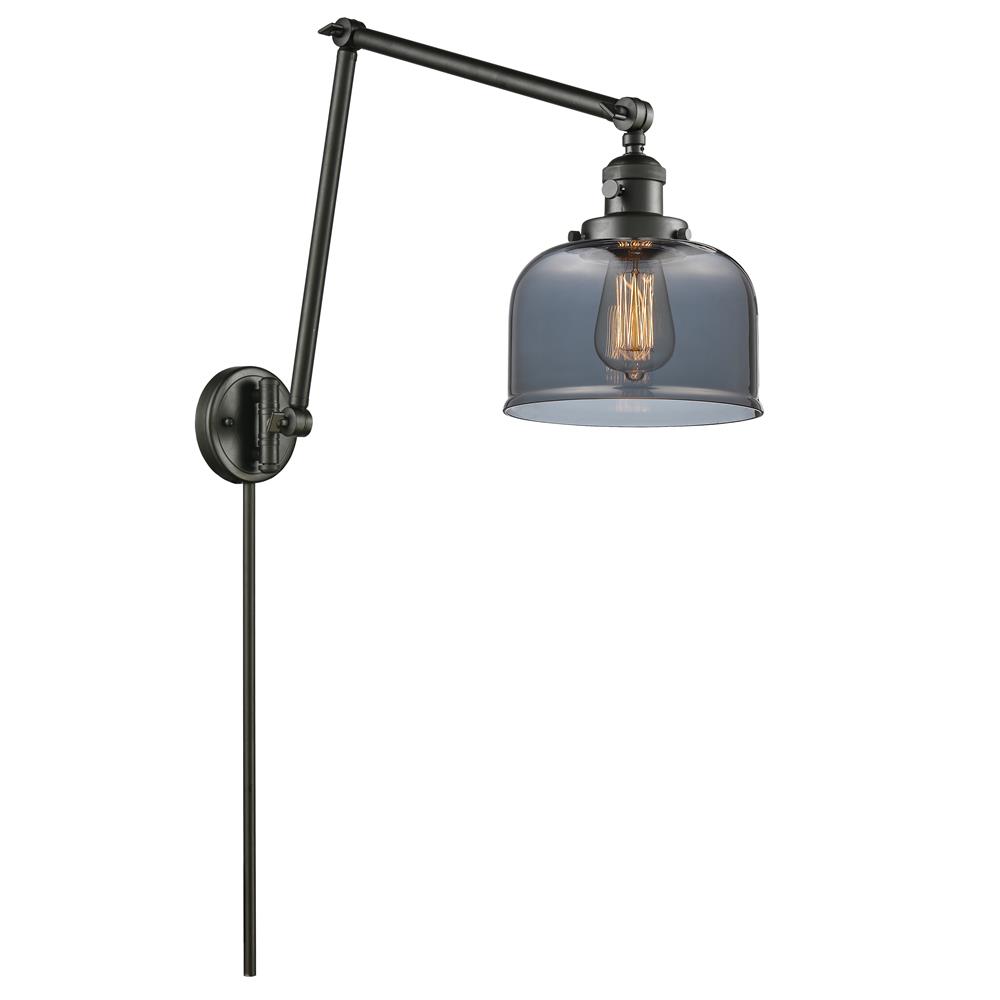 Innovations 238-OB-G73-LED 1 Light Vintage Dimmable LED Large Bell 8 inch Swing Arm in Oil Rubbed Bronze