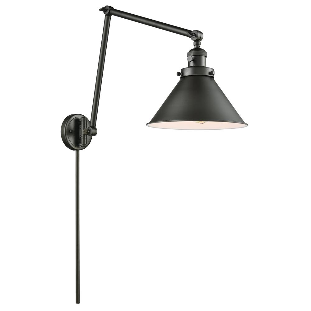 Innovations 238-OB-M10-OB-LED Franklin Restoration Briarcliff 1 Light Swing Arm in Oil Rubbed Bronze