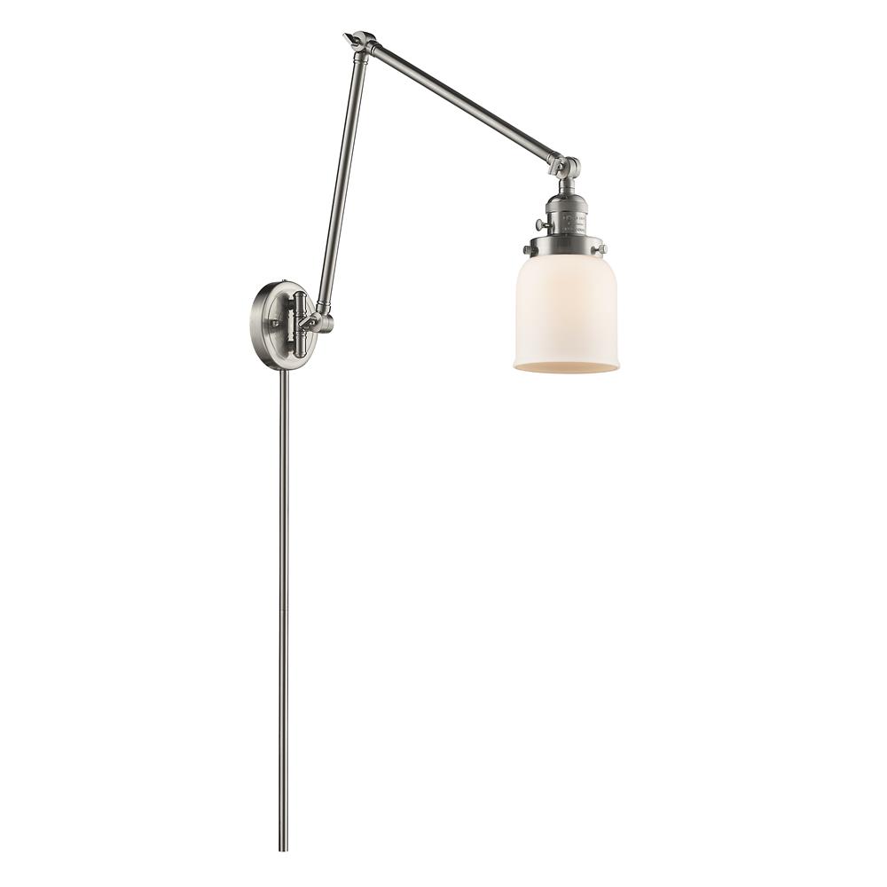 Innovations 238-SN-G51-LED 1 Light Vintage Dimmable LED Small Bell 8 inch Swing Arm with a High-Low-Off Switch.