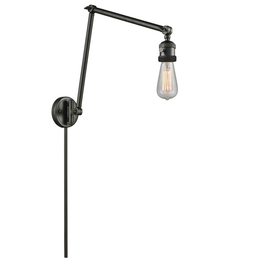 Innovations 238-OB-LED Bare Bulb 1 Light Swing Arm in Oil Rubbed Bronze