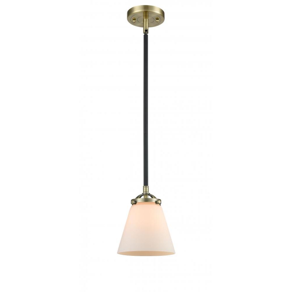 Innovations 284-1S-SN-G62 Small Cone 1 Light Mini Pendant in Brushed Satin Nickel