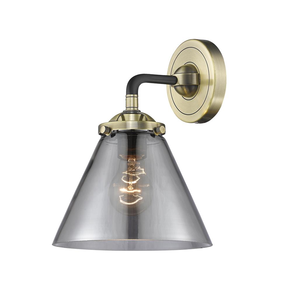Innovations 284-1W-BAB-G43 Black Antique Brass Large Cone 1 Light Sconce