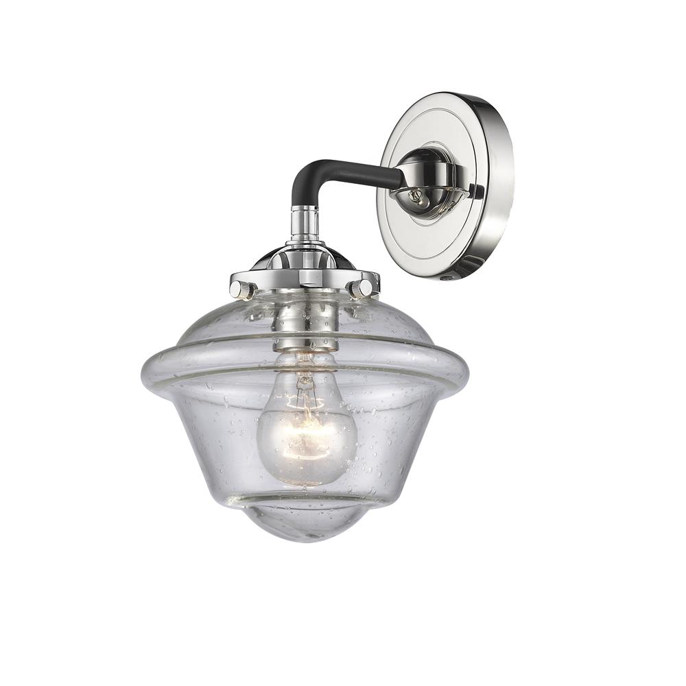 Innovations 284-1W-BPN-G534 Small Oxford 1 Light Sconce in Black Polished Nickel