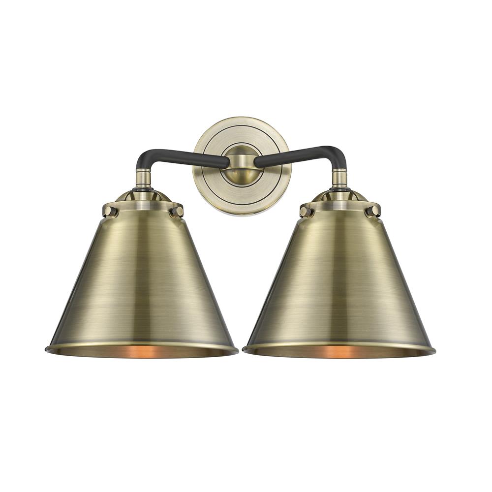 Innovations 284-2W-BAB-M13-AB-LED Nouveau Appalachian 2 Light Bath Vanity Light in Black / Antique Brass