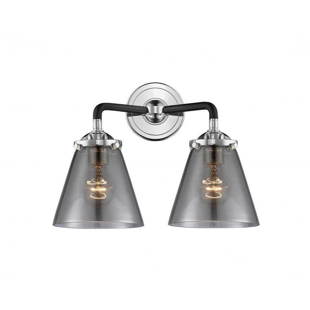 Innovations 284-2W-OB-G64 Small Cone 2 Light Bath Vanity Light in Oil Rubbed Bronze