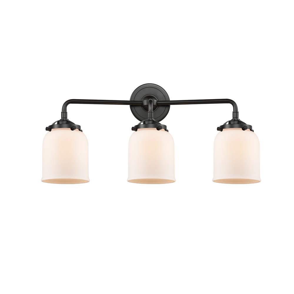 Innovations 284-3W-OB-G51 Nouveau Small Bell 3 Light Bath Vanity Light in Oil Rubbed Bronze