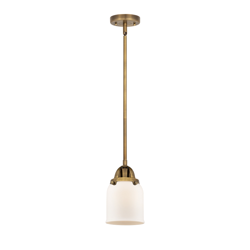 Innovations 288-1S-BB-G51 Small Bell 1 Light  5 inch Mini Pendant in Brushed Brass