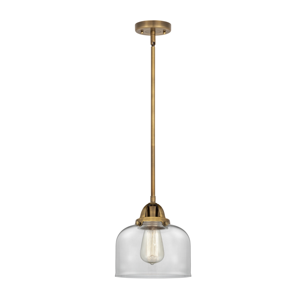 Innovations 288-1S-BB-G72 Large Bell 1 Light  8 inch Mini Pendant in Brushed Brass