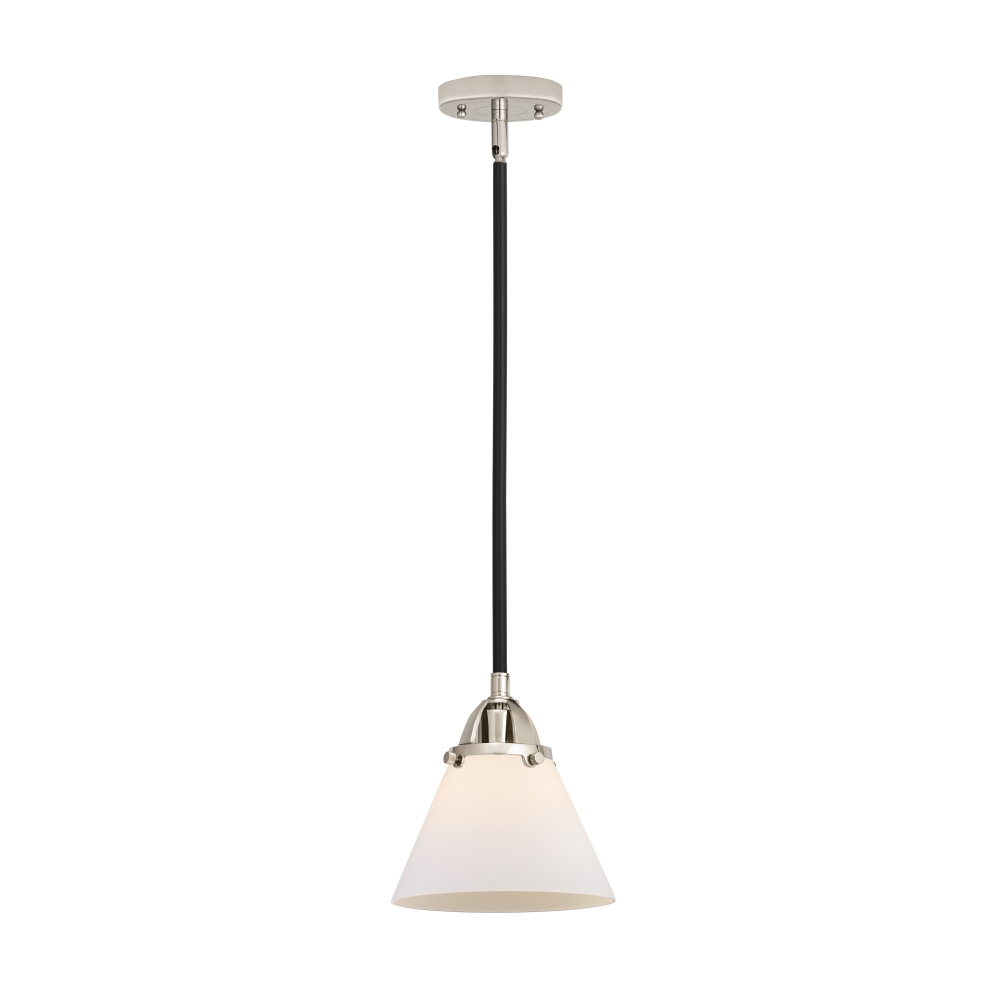 Innovations 288-1S-BPN-G41 Large Cone 1 Light  7.75 inch Mini Pendant in Black Polished Nickel