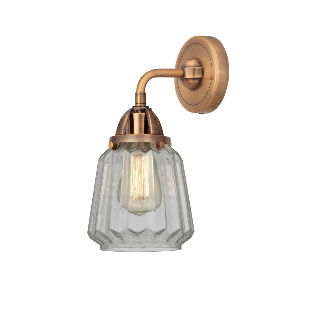 Innovations 288-1W-AC-G142 Chatham 1 Light  6 inch Sconce in Antique Copper