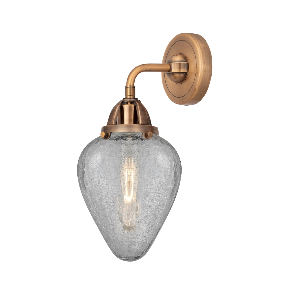 Innovations 288-1W-AC-G165 Geneseo 1 Light  6.5 inch Sconce in Antique Copper