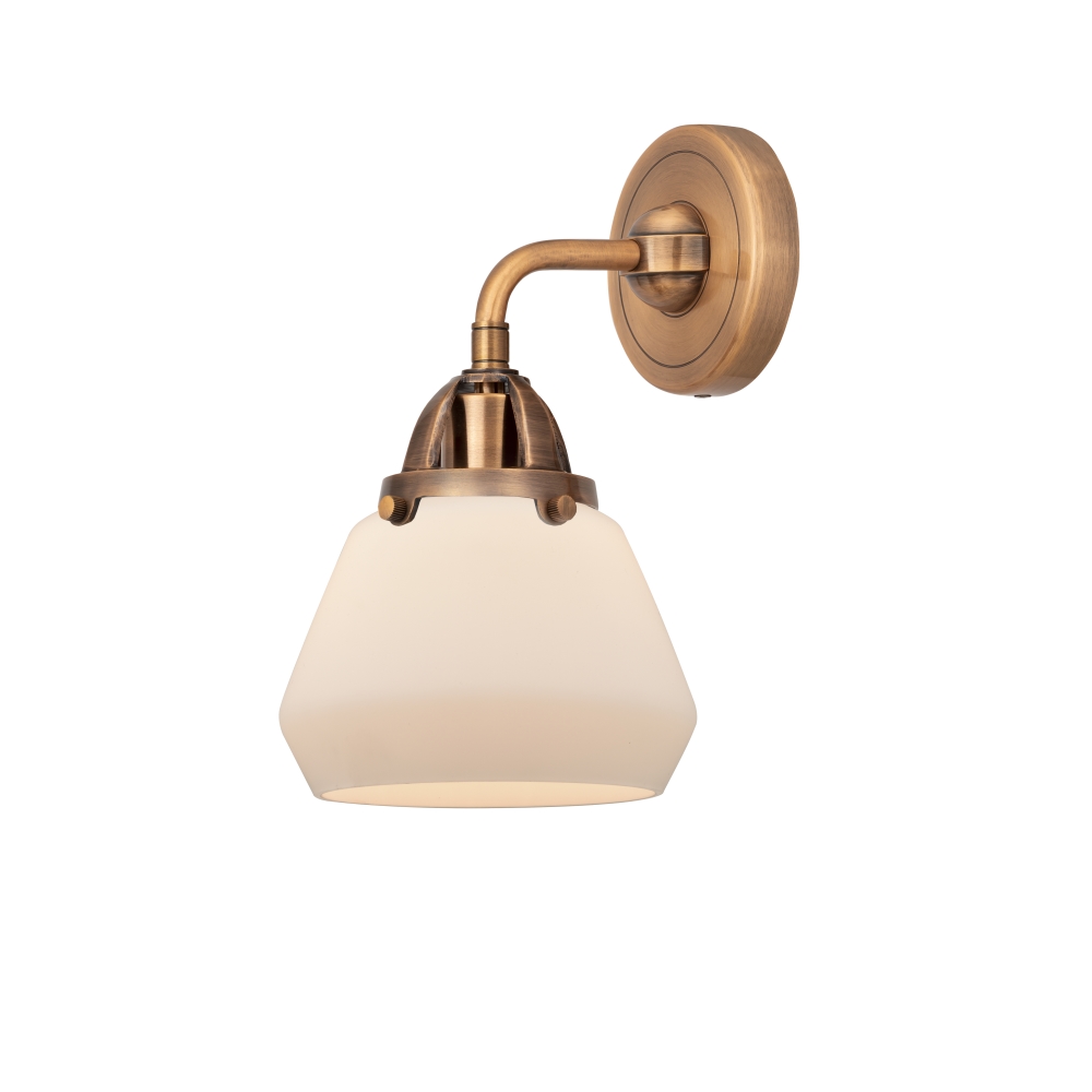 Innovations 288-1W-AC-G171 Fulton 1 Light  6.75 inch Sconce in Antique Copper