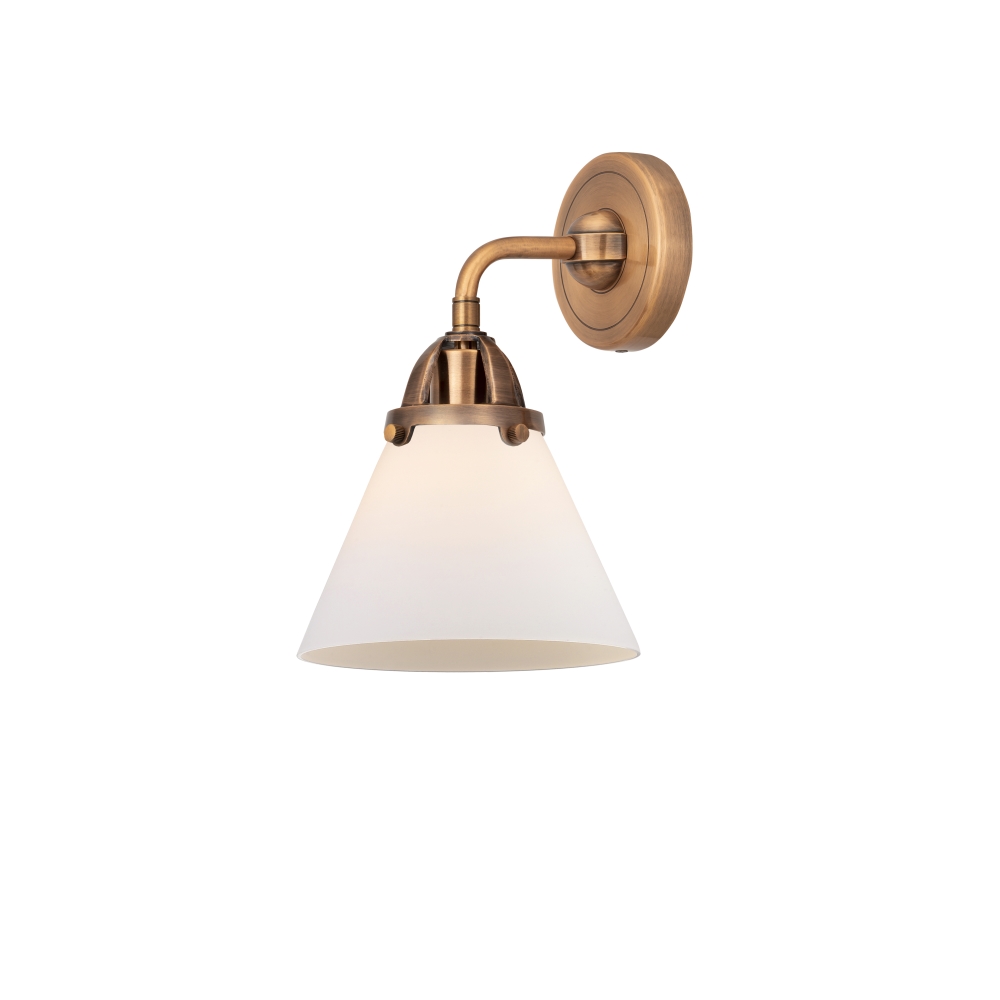 Innovations 288-1W-AC-G41 Large Cone 1 Light  7.75 inch Sconce in Antique Copper