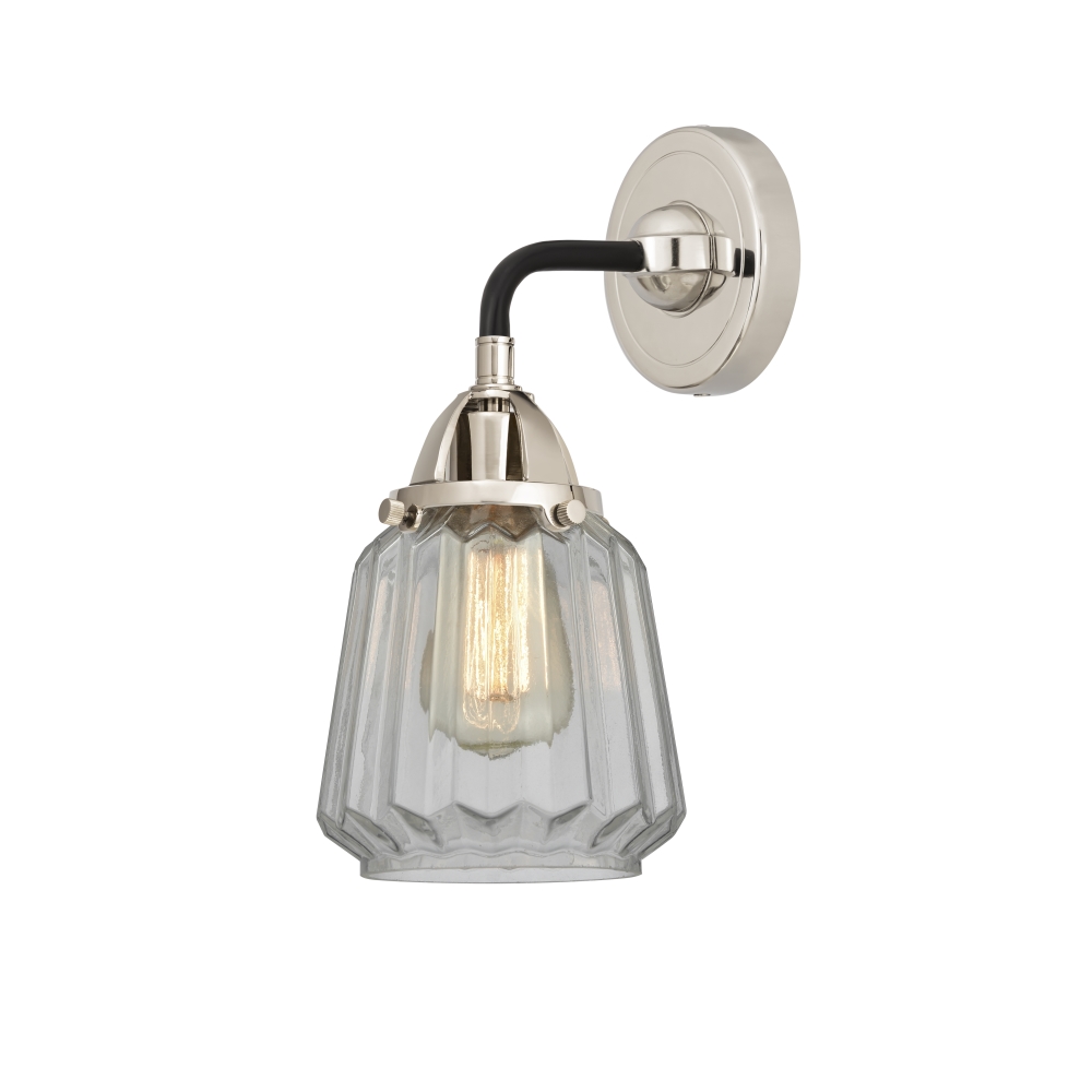 Innovations 288-1W-BPN-G142 Chatham 1 Light  6 inch Sconce in Black Polished Nickel