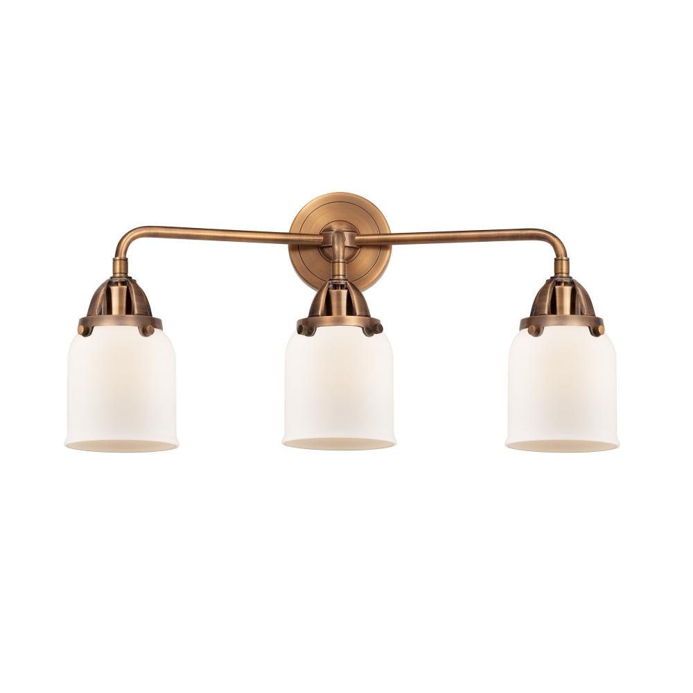 Innovations 288-3W-AC-G51 Small Bell 3 Light  23 inch Bath Vanity Light in Antique Copper
