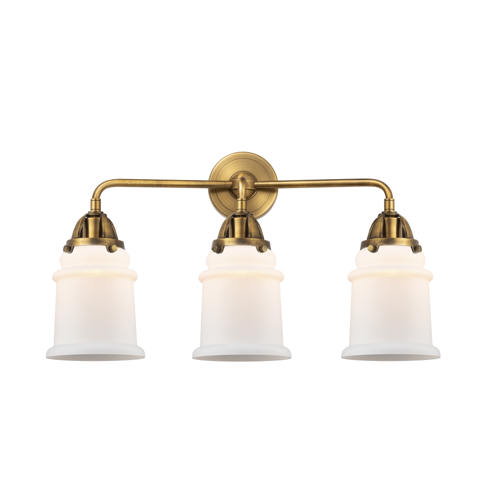 Innovations 288-3W-BB-G181 Canton 3 Light  24 inch Bath Vanity Light in Brushed Brass