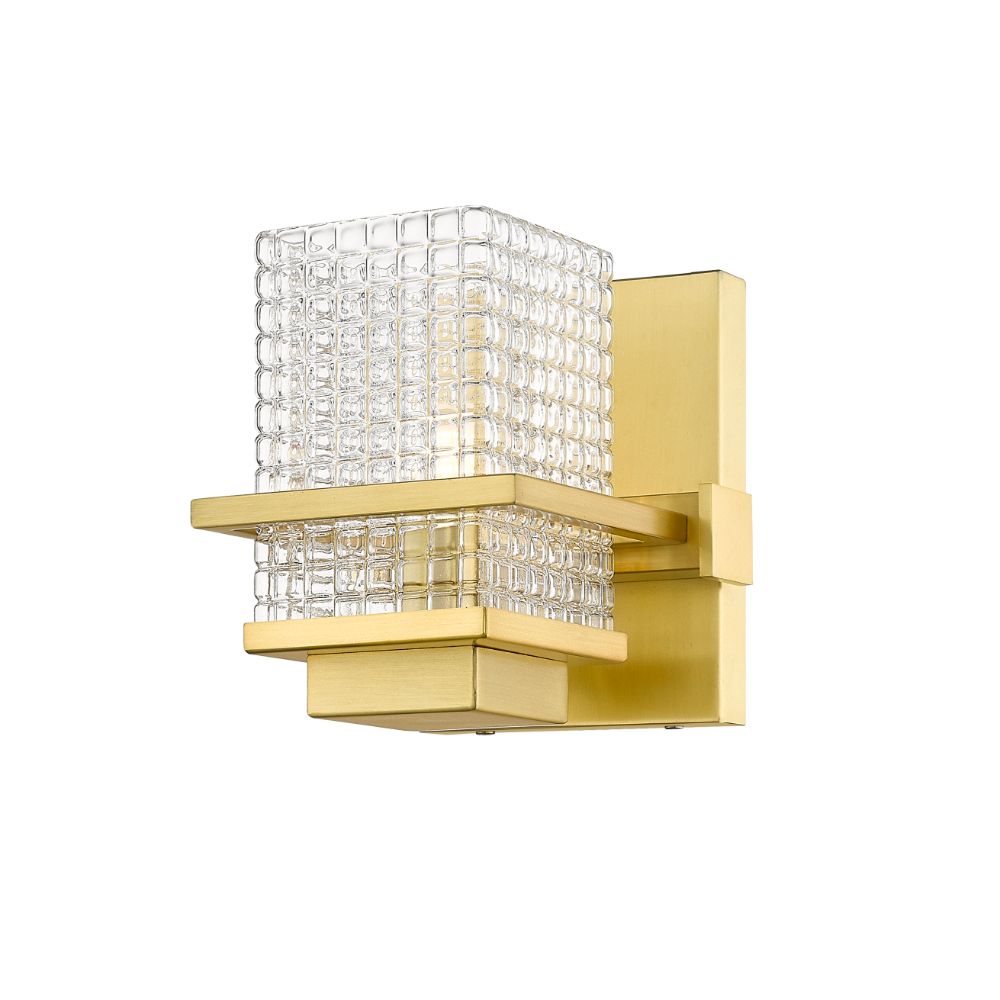 Innovations 310-1W-SG-CL-LED Wellfleet 1 Light 5.25 inch Bath Vanity Light in Satin Gold