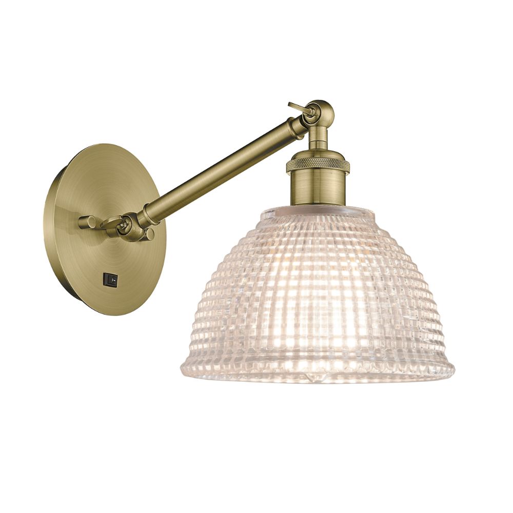 Innovations 317-1W-AB-G422 Arietta 1 Light Sconce part of the Ballston Collection in Antique Brass