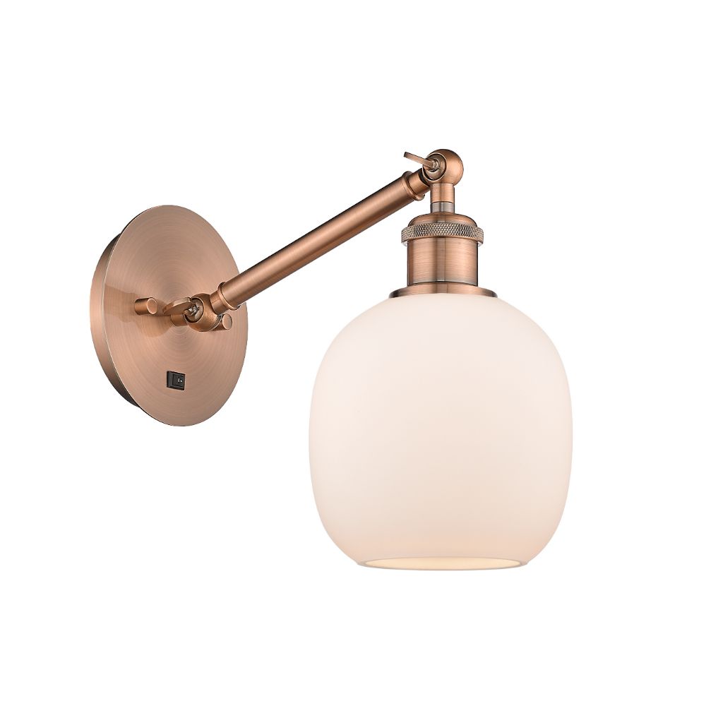 Innovations 516-1W-AC-G802-LED Transitional LED Wall Sconce from Ballston Collection in Copper Finish 