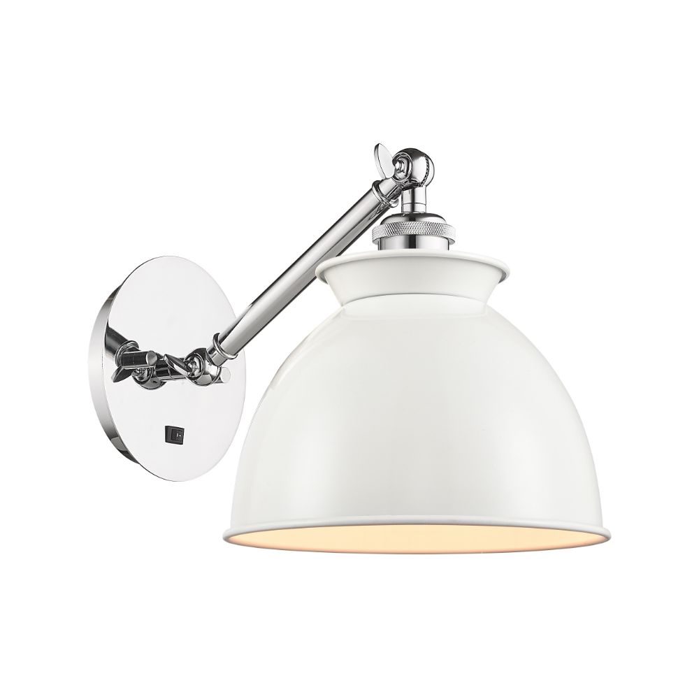 Innovations 317-1W-PC-M14-W Adirondack 1 Light Sconce part of the Ballston Collection in Polished Chrome