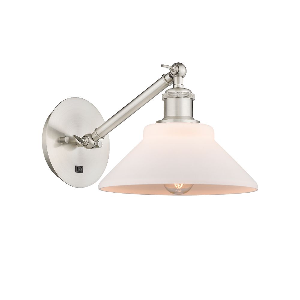 Innovations 317-1W-SN-G131 Orwell 1 Light 8.375 inch Sconce in Brushed Satin Nickel