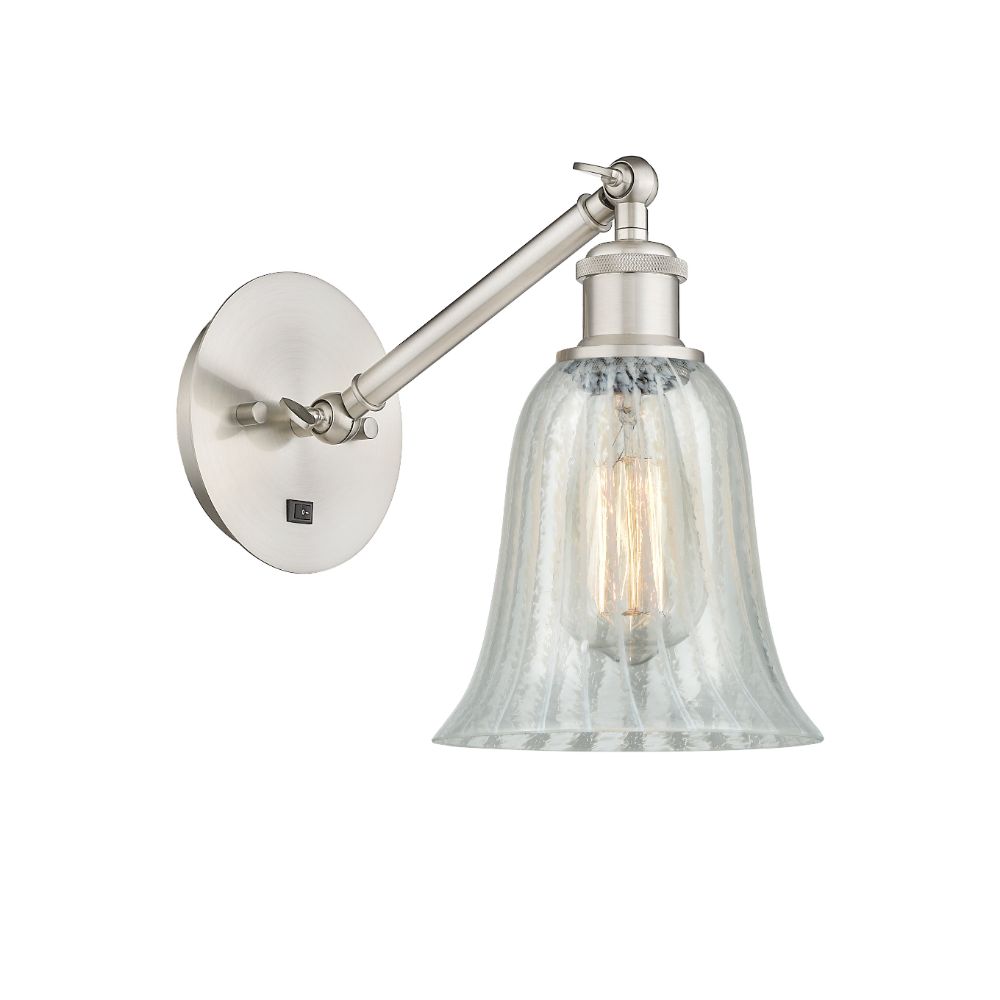 Innovations 317-1W-SN-G2811 Hanover 1 Light Sconce part of the Ballston Collection in Brushed Satin Nickel