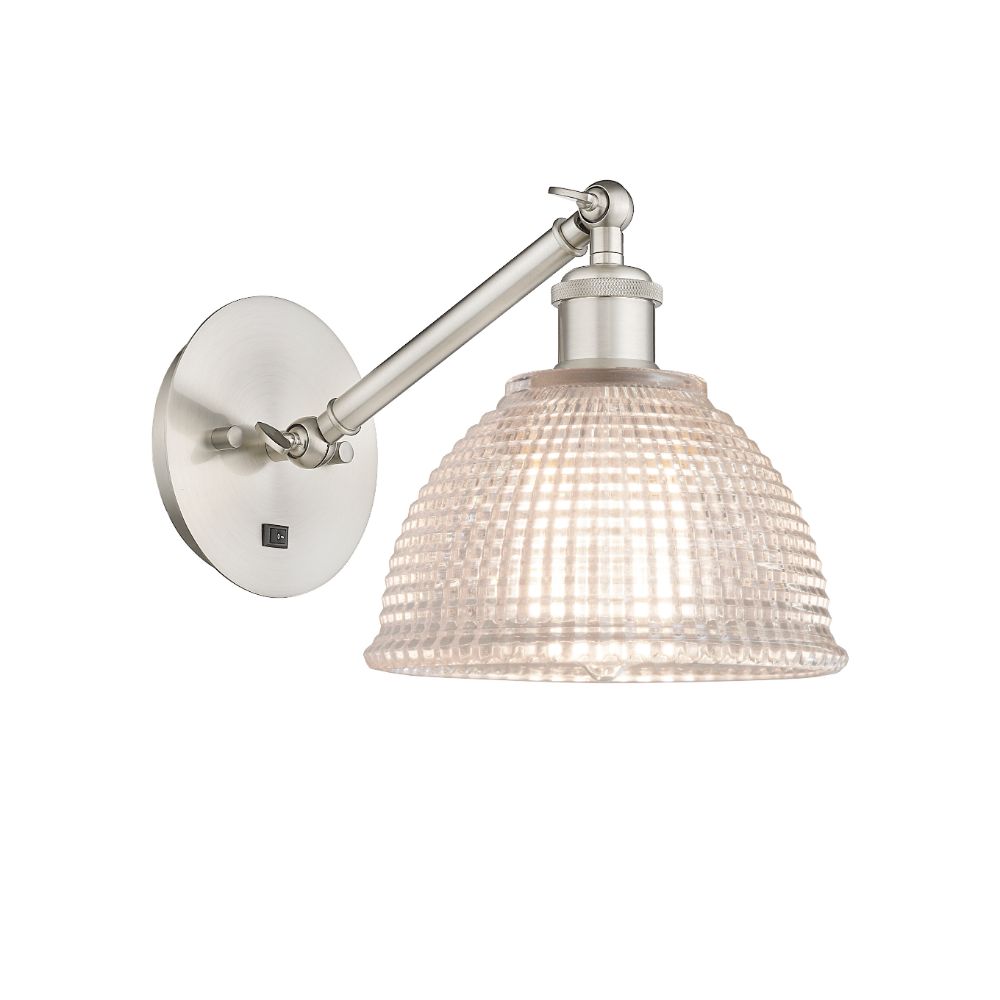 Innovations 317-1W-SN-G422-LED Arietta 1 Light Sconce part of the Ballston Collection in Brushed Satin Nickel