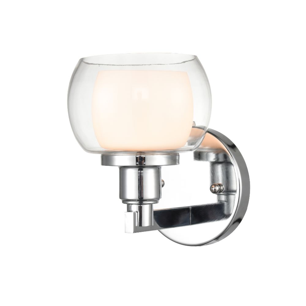 Innovations 330-1W-PC-CLW Cairo 1 Light 5.375 inch Bath Vanity Light in Polished Chrome